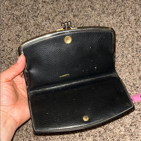 VINTAGE Leather & Tweed Clutch/Wallet - Picture 6 of 6